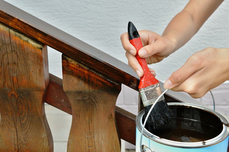Wood Handrail Staining
