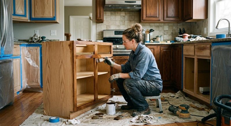 Kitchen Cupboard Refinishing in Indianapolis, IN
