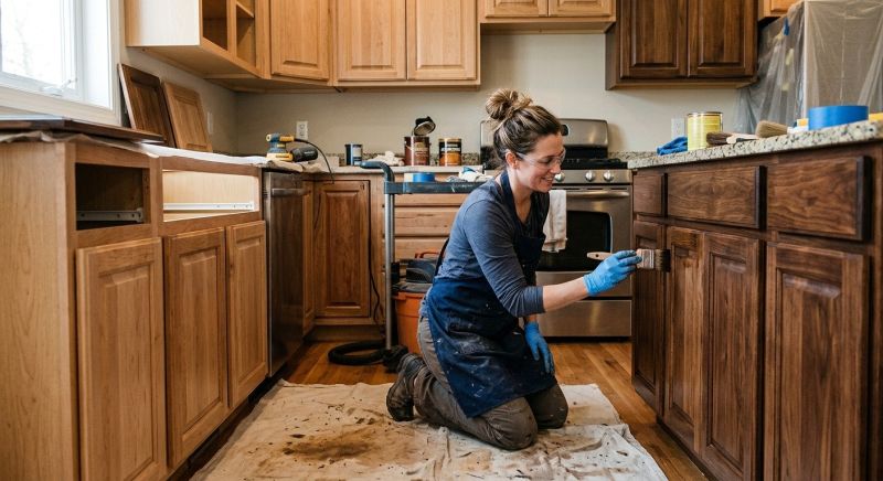 Wood Cabinet Refinishing in Indianapolis, IN