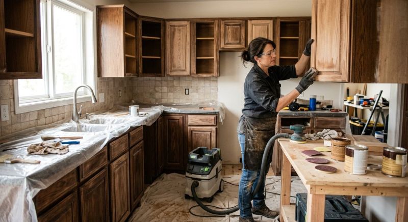 Wood Cabinet Refinishing in Cincinnati, OH