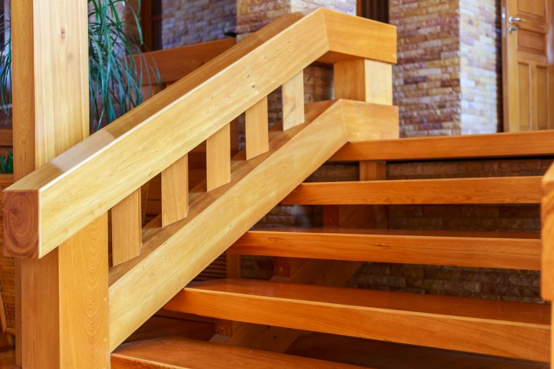 Outdoor Wooden Handrail Staining